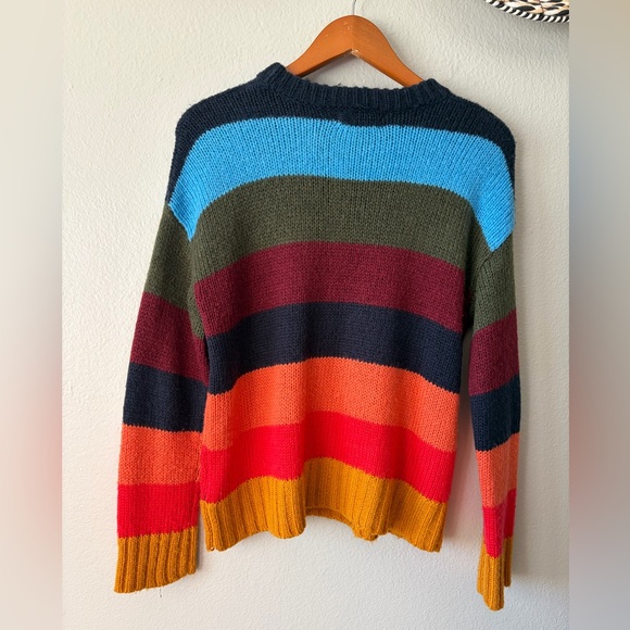Urban Outfitters Benny Stripe Boyfriend Oversized Sweater Women Extra Small XS - Picture 6 of 10